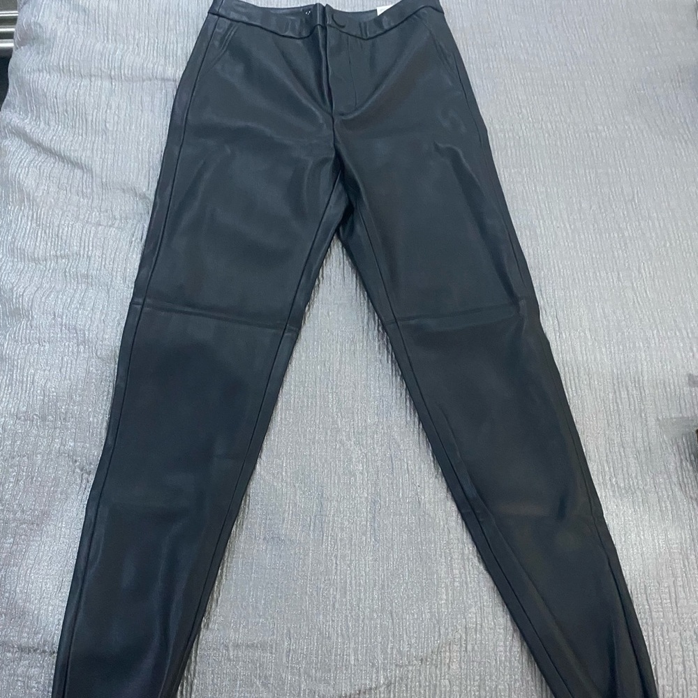 leather black Zara pants size small